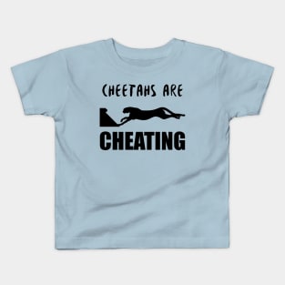 Cheetah Flyball Black Kids T-Shirt
